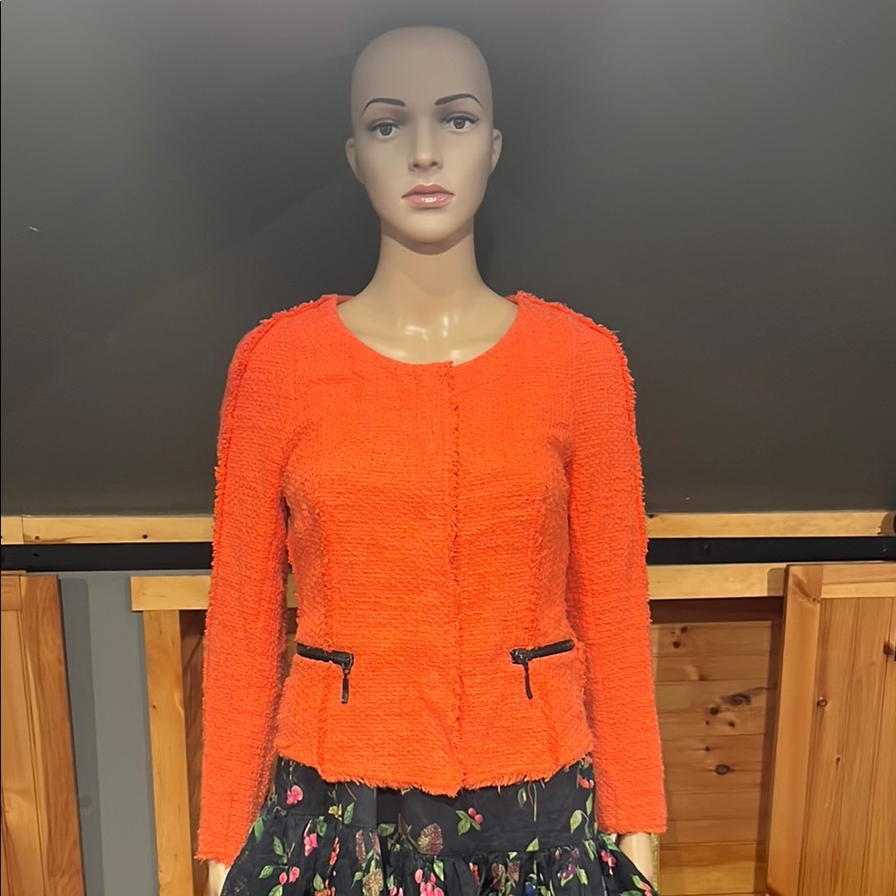 Zara Women's Vibrant Orange Blazer